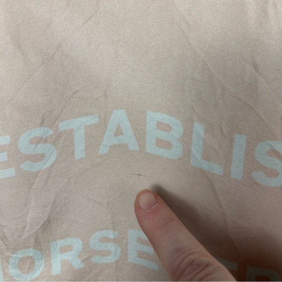 Burberry 100% Silk Pink Spellout Scarf - Picture 4 of 7